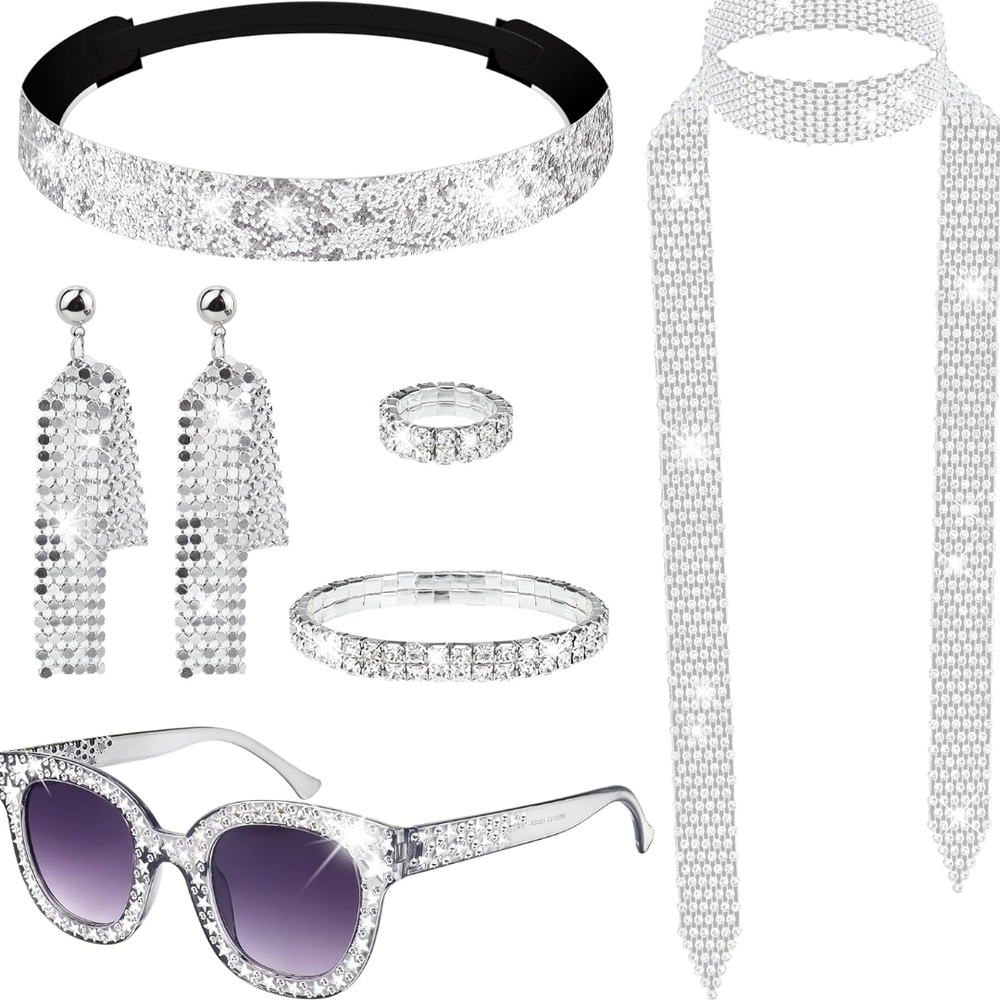 Elegant Silver Women's Accessory Set